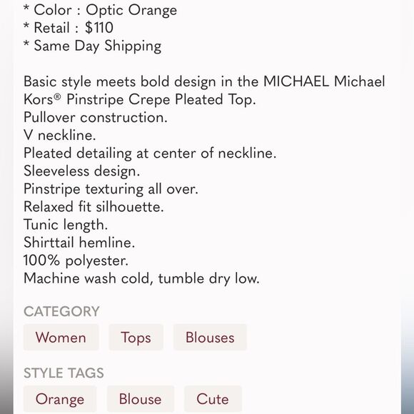 MICHAEL Michael Kors Sleeveless Blouse - Picture 4 of 5